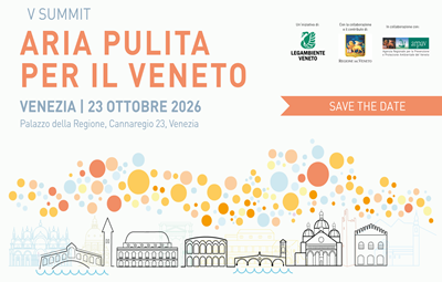 Il 23 ottobre si terrà la V edizione del tradizionale evento dedicato alla qualità dell'aria in Veneto, promosso da Legambiente col supporto di Regione del Veneto e ARPAV.