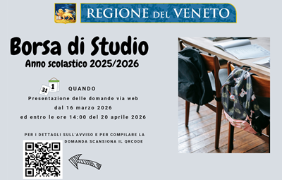 Nuovo avviso per l'individuazione dei beneficiari delle borse di studio anno scolastico 2025-2026