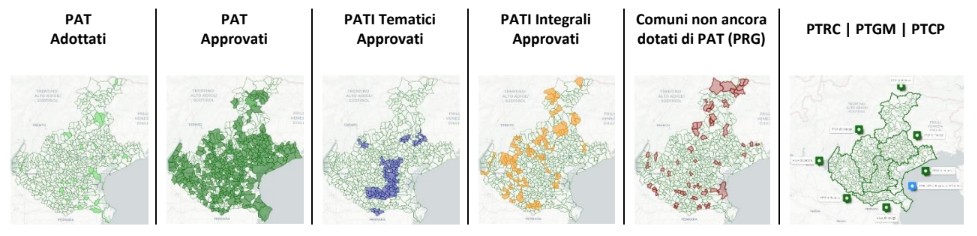 Livelli presenti nella mappa interattiva