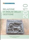 Copertina relazione di analisi della gestione 2010